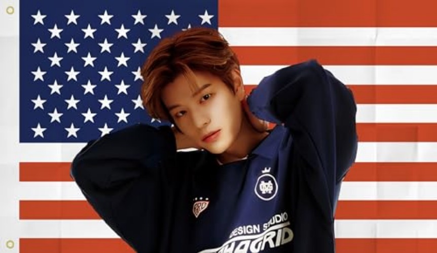 Sungmin American flag