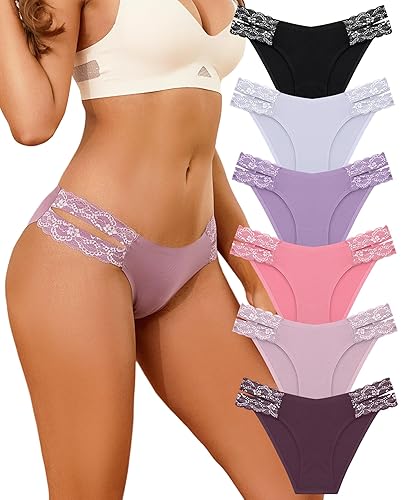 6 pack of bikini bottoms - colorful