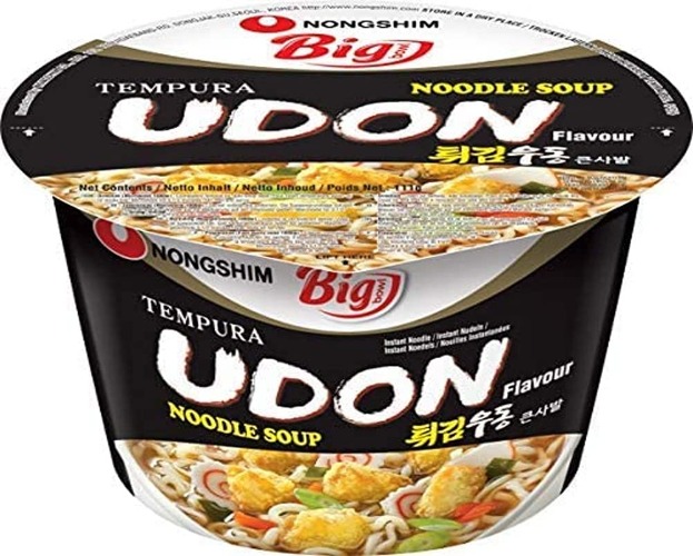 Nong Shim Instantnudeln Udon Big Bowl, Koreanische Ramen Suppe, 111 gramm - 