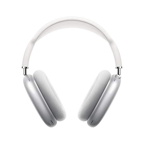 Apple AirPods Max Wireless Over-Ear Headphones, Active Noise Cancelling, Transparency Mode, Personalized Spatial Audio, Dolby Atmos, Bluetooth Headphones for iPhone – Silver - Silver