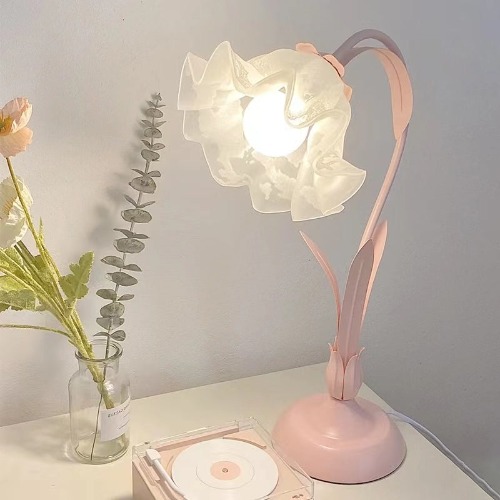 Multi-Color Lily of the Valley Flower Table Lamp