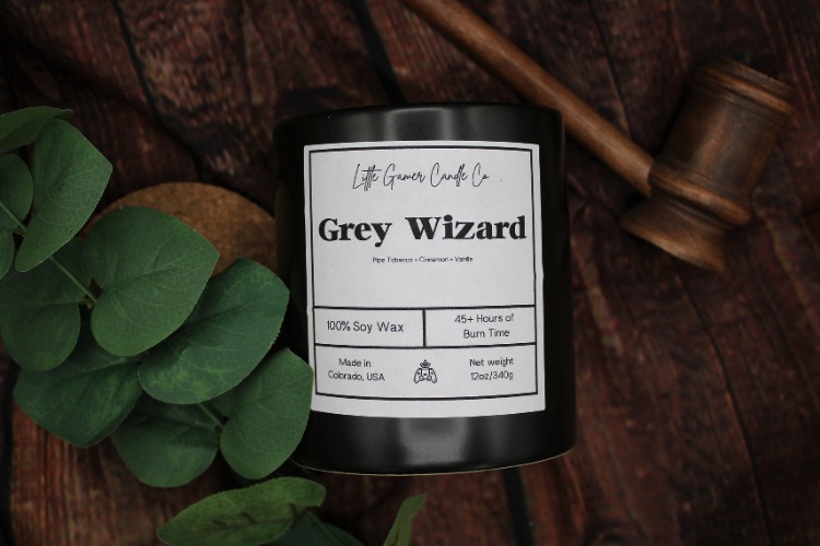 Grey Wizard Scented Soy Wax Candle