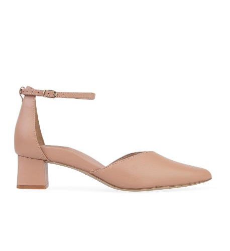 Quelea Blossom Leather Low Heels | Bared Footwear
