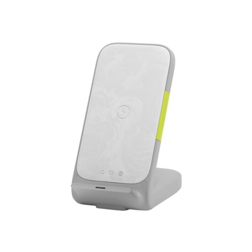 InfinityLab InstantStation Wireless Charging Stand with 33W PD USB-C and USB-A Fast Charging - White