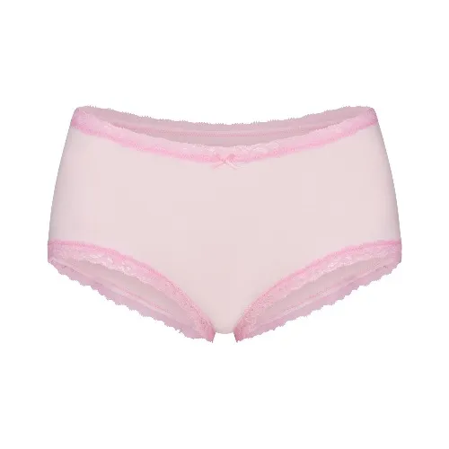 LIGHTWEIGHT COTTON LACE BOY SHORT | CHERRY BLOSSOM | XXS