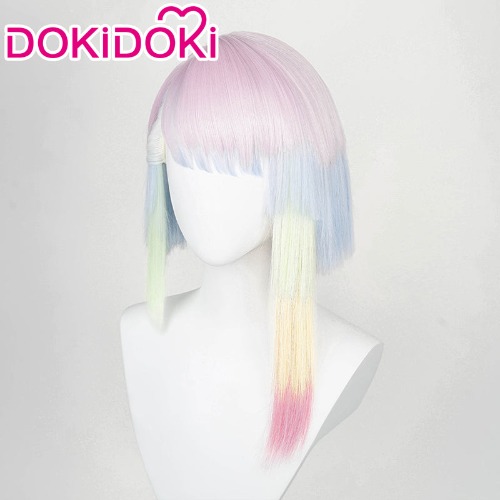 DokiDoki Anime Cosplay Wig Short Colorful Wig