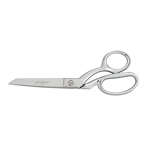 Gingher Dressmaker's Fabric Scissors - 8" Stainless Steel Shears - Sharp Knife Edge Fabric Scissors with Protective Sheath - 8" Stainless Steel