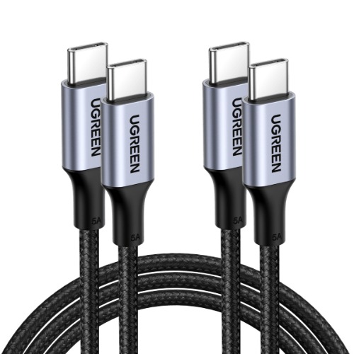 UGREEN USB C to USB C 100W Fast Cable 2 Pack | 6.6FT