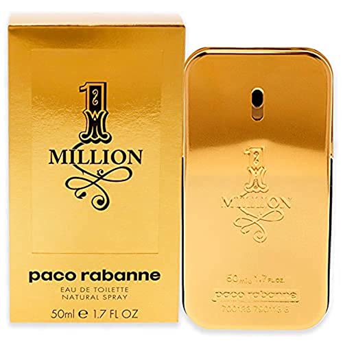 1 Million by Paco Rabanne Eau De Toilette For Men, 50ml,package may vary - Fresh - 50 ml (Pack of 1)
