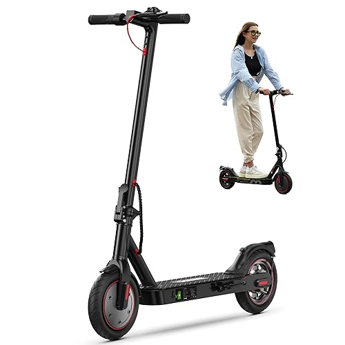 iScooter Electric Scooter for Adults, 18/12 Miles Long Range,22/19/15.6 Mph Top Speed, Commuting Electric Scooter with Cruise Control, Double Braking Systems E Scooter for Adults and Teens - i8-New upgrade (18mph &12miles)