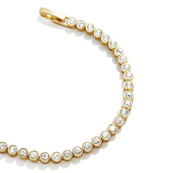 Pearich 14k Gold Filled Tennis Bracelet|3mm Cubic Zirconia Classic Tennis Bracelet|Gold Link Bracelets For Women 6.15/6.75/7.15 Inch - Round Tennis Bracelet - 6.15
