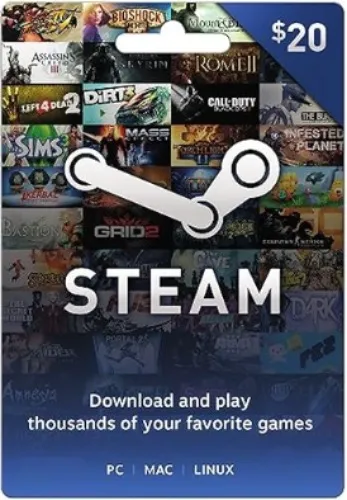 $20 Steam Gift Card