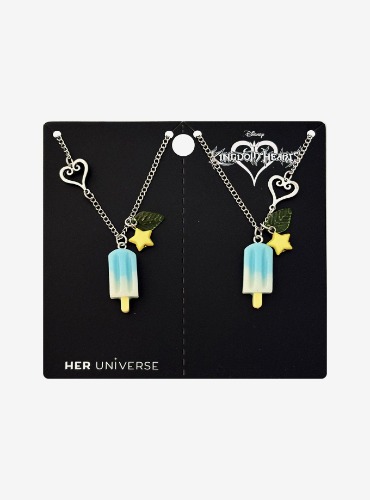 Her Universe Disney Kingdom Hearts Sea Salt Ice Cream Best Friend Necklace Set