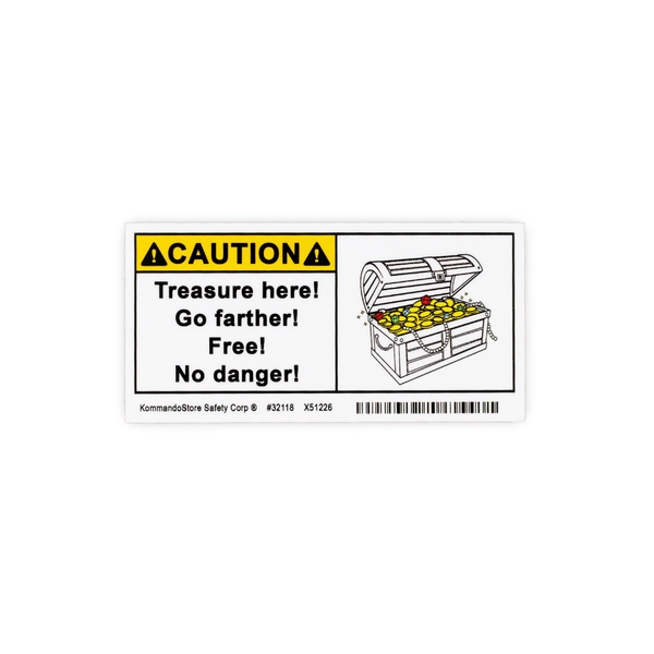 Undersea Treasure Caution Sticker | Default Title