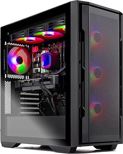 Skytech Rampage Gaming PC Desktop, Ryzen 7 9700X 3.8 GHz (5.5GHz Turbo Boost), NVIDIA RTX 5070 Ti 16GB GDDR7, 1TB Gen4 SSD, 32GB DDR5 RAM 5600 RGB, 850W Gold PSU, 360mm ARGB AIO, Wi-Fi, Win 11 - 9700X | 5070 Ti