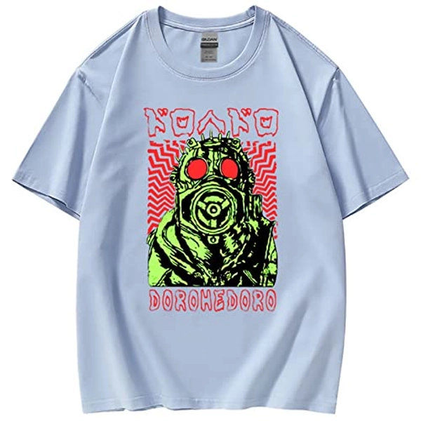 Fosike Dorohedoro Metal Style Tshirt Unisex, Dorohedoro Manga Kaiman T-Shirt Men/Women, Round Neck Short Sleeve Tee Shirt
