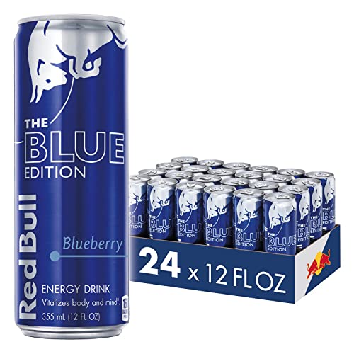 Red Bull, Energy Drink, Blue Edition, Blueberry, 12 Fl.Oz (Pack of 24) - Blueberry - 12 oz., 24pk, (1x24)