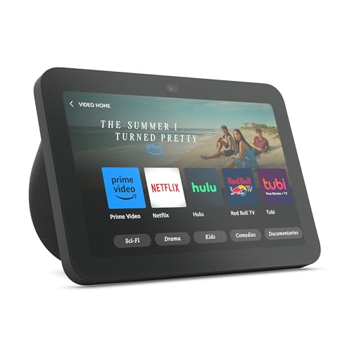 All-new Echo Show 8 (3rd Gen, 2023 release) | With Spatial Audio, Smart Home Hub, and Alexa | Charcoal - Charcoal - Device only