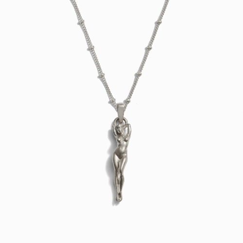 Divine Feminine Charm Necklace - Sterling Silver / 20"-22"