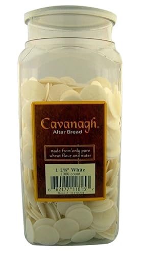 Cavanagh Altar Bread - 1 1/8" White - 1000/Container - 1000 Count (Pack of 1)