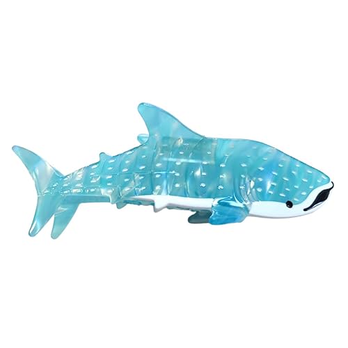 Whale Shark Hair Clip,Cellulose Acetate Hair Clips,Big Claw Clips for Women,Hair Accessories,Cyan - Cyan Whale Shark