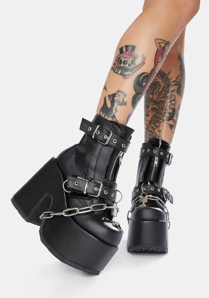 Ruin My Life Platform Ankle Boots | US 9