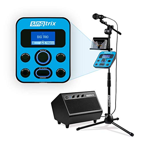 Singtrix Portable Karaoke Machine On Shark Tank, Kids & Adults, All-In-One Karaoke System, 350+Voice Effects & Autotuning, PA Speaker, Party Bundle, Karaoke Microphone, Use Free YouTube Karaoke Songs - Party Bundle - Machine