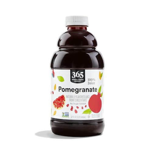 365 by Whole Foods Market, Juice Pomegranate, 32 Fl Oz Bottle - Pomegranate - 32 Fl Oz (Pack of 1)