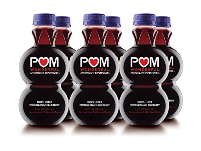 POM Wonderful, Pomegranate Blueberry, 100% Juice, 16 Fl Oz (Pack of 6)