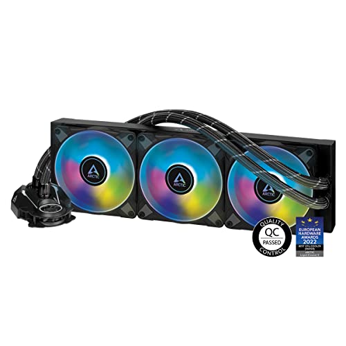 ARCTIC Liquid Freezer II 360 A-RGB - Multi-Compatible All-in-one CPU AIO Water Cooler with A-RGB, Intel & AMD Compatible, efficient PWM-Controlled Pump, Fan Speed: 200-1800 RPM, LGA1700 Compatible - Liquid Freezer II 360 A-RGB