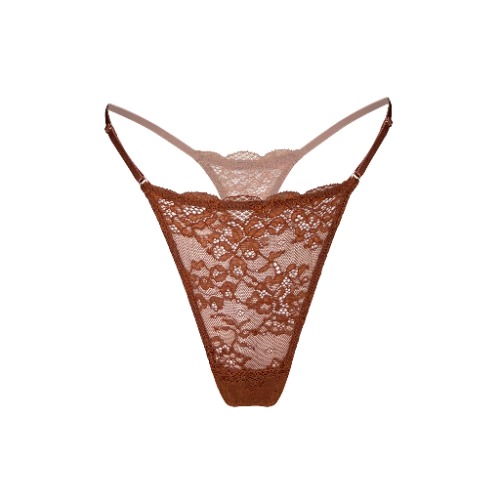 Wild Lace Micro-G Thong Salted Caramel - S / Salted Caramel