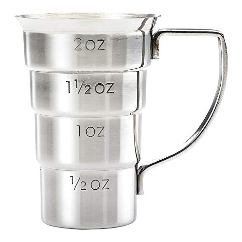 Barfly M37108 Drink Jigger, 2 oz, Stainless w/Handle - Stainless w/Handle