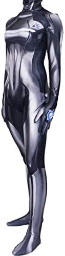 Cosplay Life Zero Suit Samus Cosplay Costume - Metroid Costume for Cosplay, Halloween, Photoshoots – Lycra Fabric Body Suit - Small Black