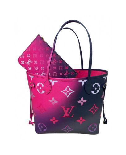 Louis Vuitton Neverfull MM Monogram Midnight Fuchsia Spring in the City bag  | eBay