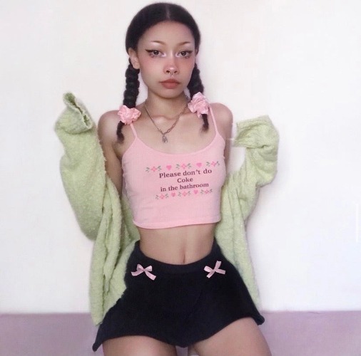 Don't Do Coke Tank - Pink Tank Top / M