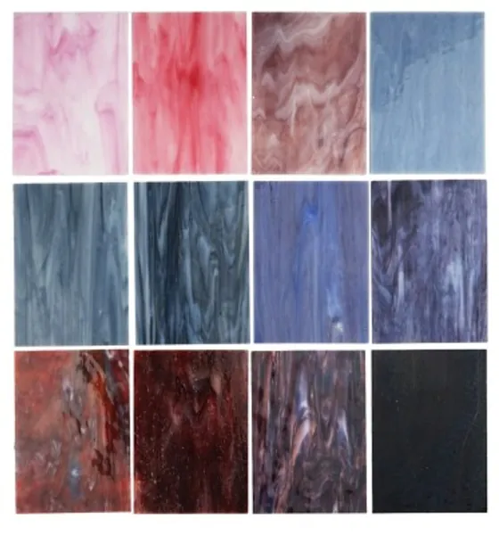 10 Sheetsvariety Stained Glass Sheets 4 X 6 Inch Opal Art | Etsy