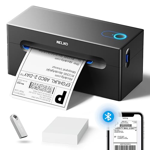 Nelko Bluetooth Thermal Shipping Label Printer