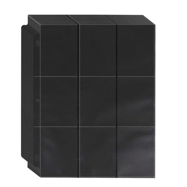 Trading Card Sleeves Binder, Baseball Card Binder Sleeves fit for MTG, Yugioh Cards, Standard Size Sports Card, 3 Ring Binder Card Holder Protector