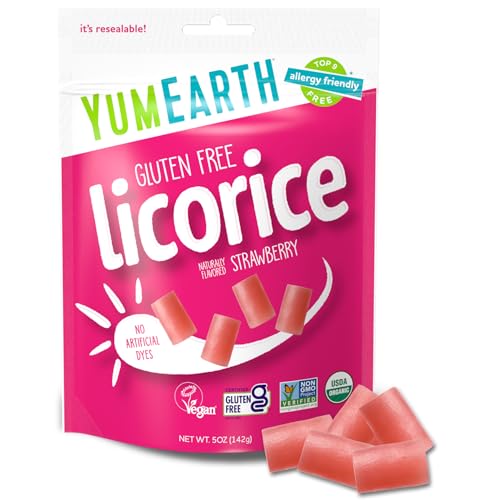 YumEarth Organic Gluten-Free Strawberry Licorice, 142g