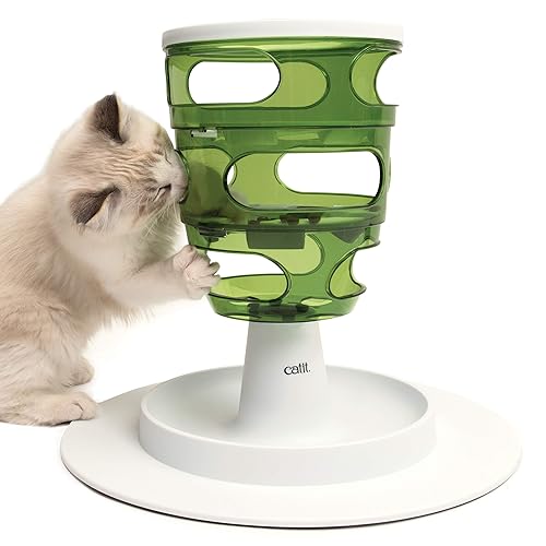 Catit Senses 2.0 Food Tree - Sturdy Tree-Shaped Slow Feeder - green - Pet Toy