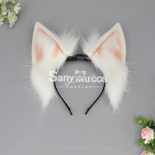 【In Stock】Electric Movable Cat Ears Headband Cosplay Headdress Props - White