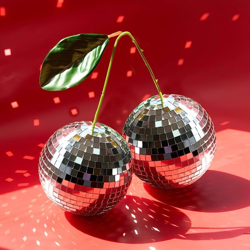 Cherry Disco Ball Decor
