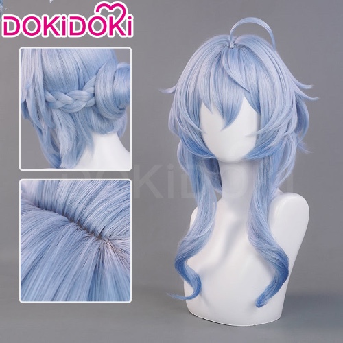 DokiDoki Game Genshin Impact Cosplay Ganyu Lantern Rite Wig Gan Yu Long Straight Hair Twilight Blossom | Wig Only-PRESALE
