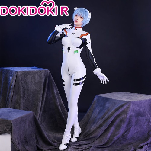 【Size S-3XL】DokiDoki-R Anime EVA Neon Genesis Evangelion Cosplay Ayanami Rei Costume
