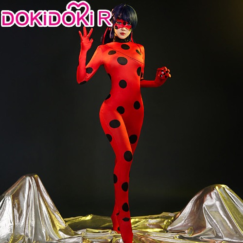 【S/M/L/XL Ready For Ship】【Size S-3XL】DokiDoki-R Anime Miraculous Ladybug Cosplay Marinette Dupain-Cheng Costume | M