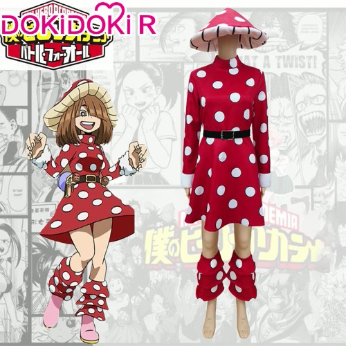 【Size S-2XL】DokiDoki-R Cosplay Anime Boku No Hero Academia / My Hero Academia Komori Kinoko Cosplay Costume | M