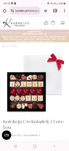 Kolekcja Czekoladek I Love You