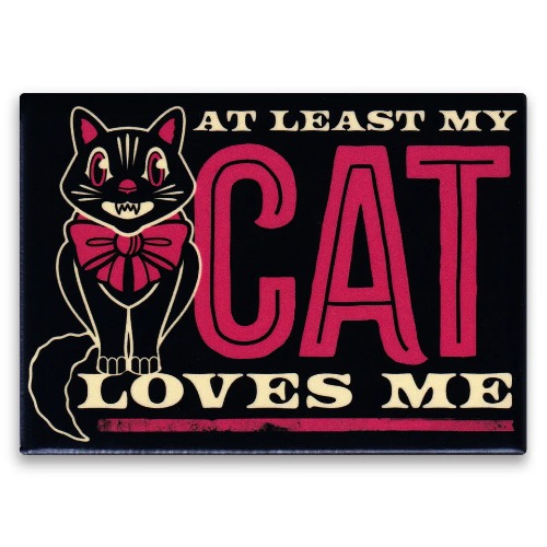 At Least My Cat Loves Me Magnet | Default Title