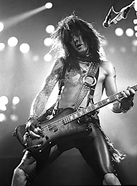 Nikki Sixx - Motley Crue - 8x10 BW Photograph