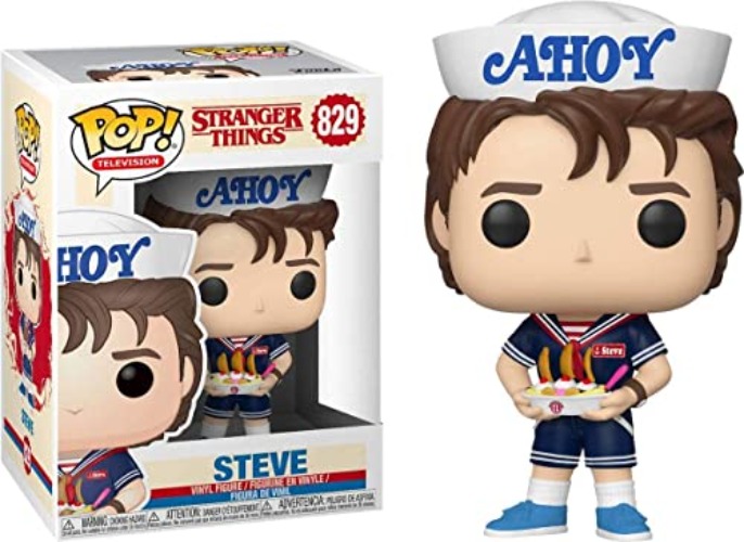 Funko Pop! Television: Stranger Things Steve with Hat & USS Butterscotch Exclusive